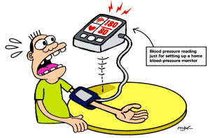 Ilustration high blood pressure