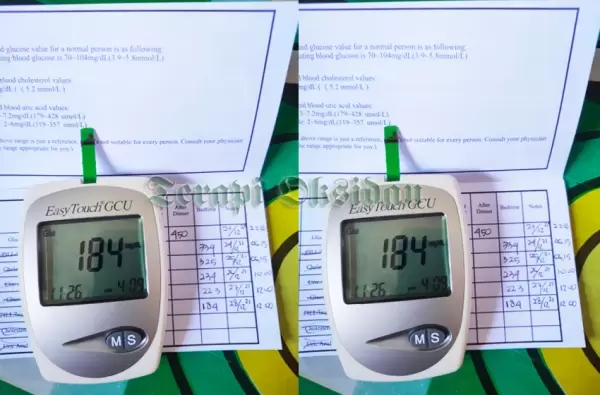 Ilustrasi cek gula darah diabetes